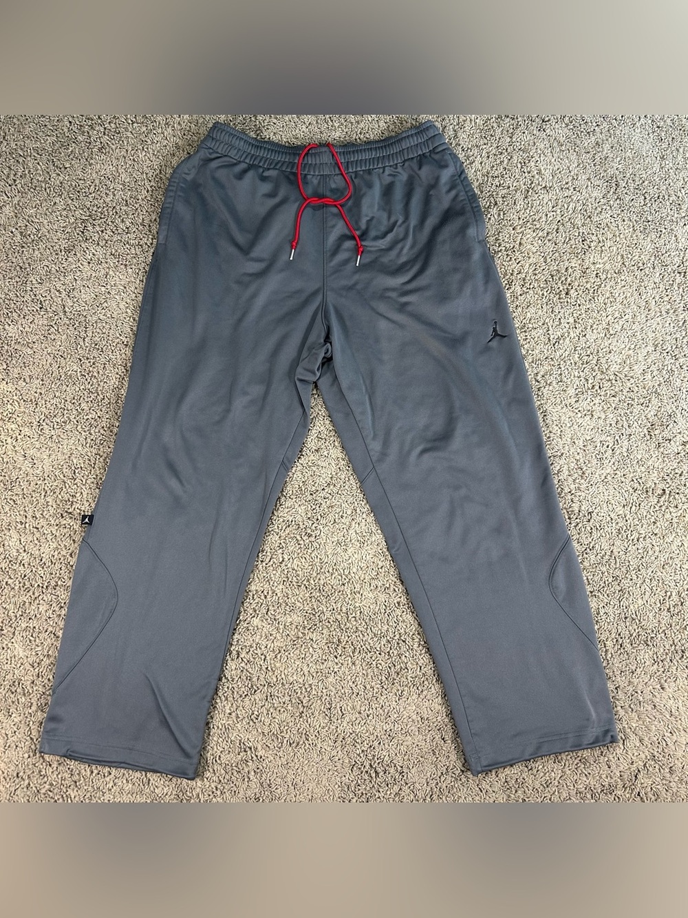 Nike Air Jordan Mens XL 29"Gray Fleece Joggers Jumpman Straight Baggy Sweatpants